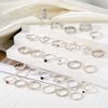 Набор из 30 предметов, милый набор колец, разноцветные драгоценные камни, элегантный классический набор колец, очаровательные простые женские кольца со змеей, аксессуары