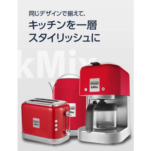 De'Longhi Pop-up Toaster kMix TCX752J-RD Toast Bread Can Be Baked On One Side Cuts 5 To 10 Slices 5 Levels of Grillage Adjustment Grille Check Functio