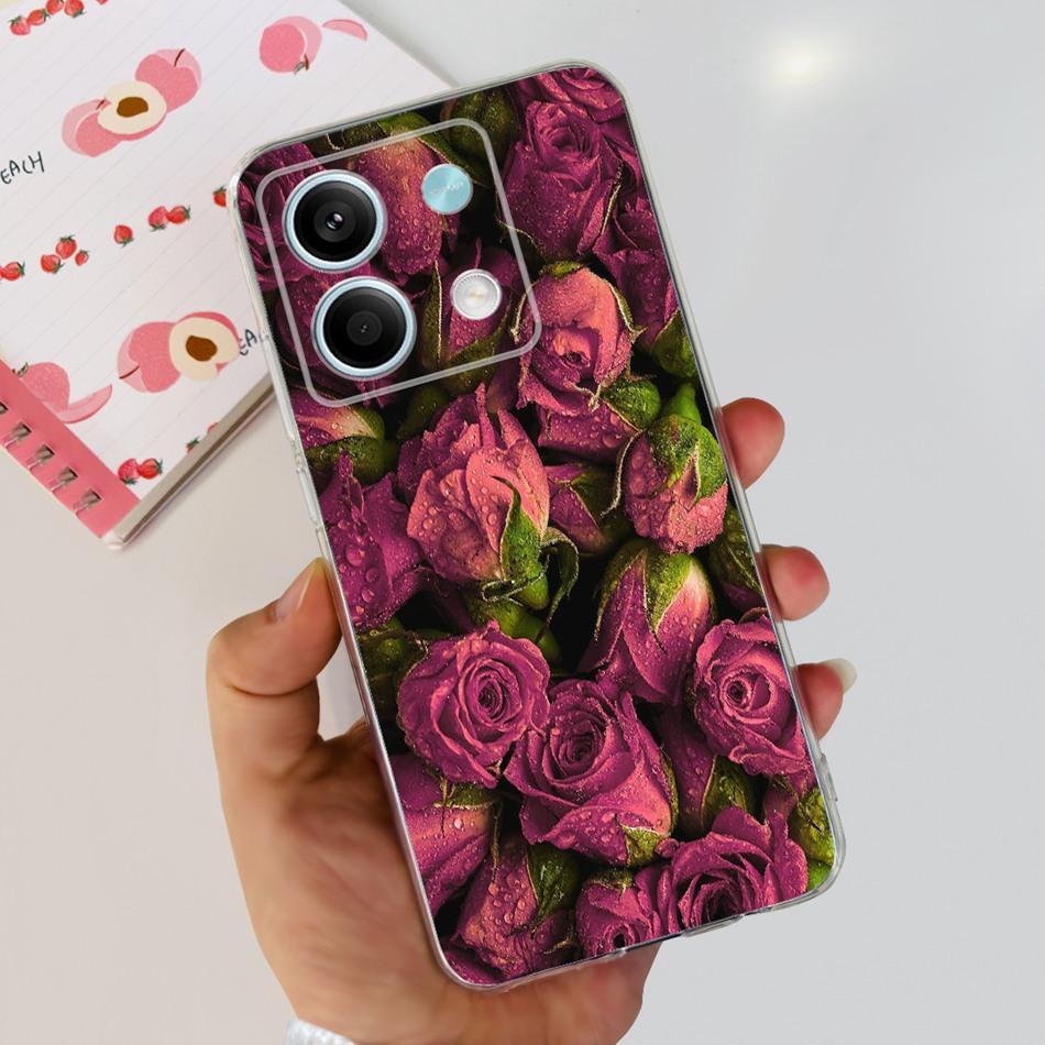 For Xiaomi Redmi Note 13 4G Case Redmi Note 13 Pro 4G Global Cute Soft Silicone TPU Slim Cover For Redmi Note13 13Pro 4G