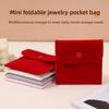 Small Necklace Ring Packing Bag Foldable Earrings Organizer Simple Mini Jewelry Display Bag  Gifts