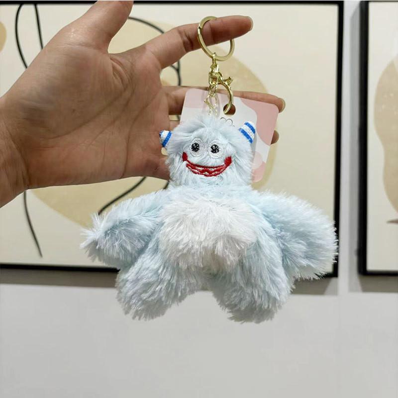 Adorable Long-haired Yeti Plush Keychain Cute Monster Doll Bag Charm For Kids