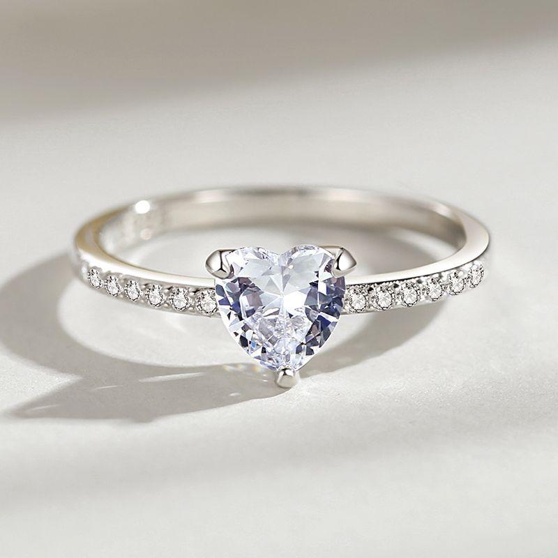 Tancise Classic стерлингового серебра 925 пробы кольцо с цирконом женские ювелирные изделия свадебное обещание вечерние подарок