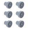 Inner Diameter 16mm 6pcs Rubber Cane Tips Wear Proof Stable Heavy Duty Soft Rubber Crutch Tips Replacement