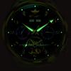 OUPINKE Men's Watch Mechanical Watch Green Water Ghost Multifunctional Mechanical Watch High -end Watch