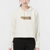 (WMNS) PUMA Essential Metallic Cropped Hoodie 'Beige' Women's 847673-73