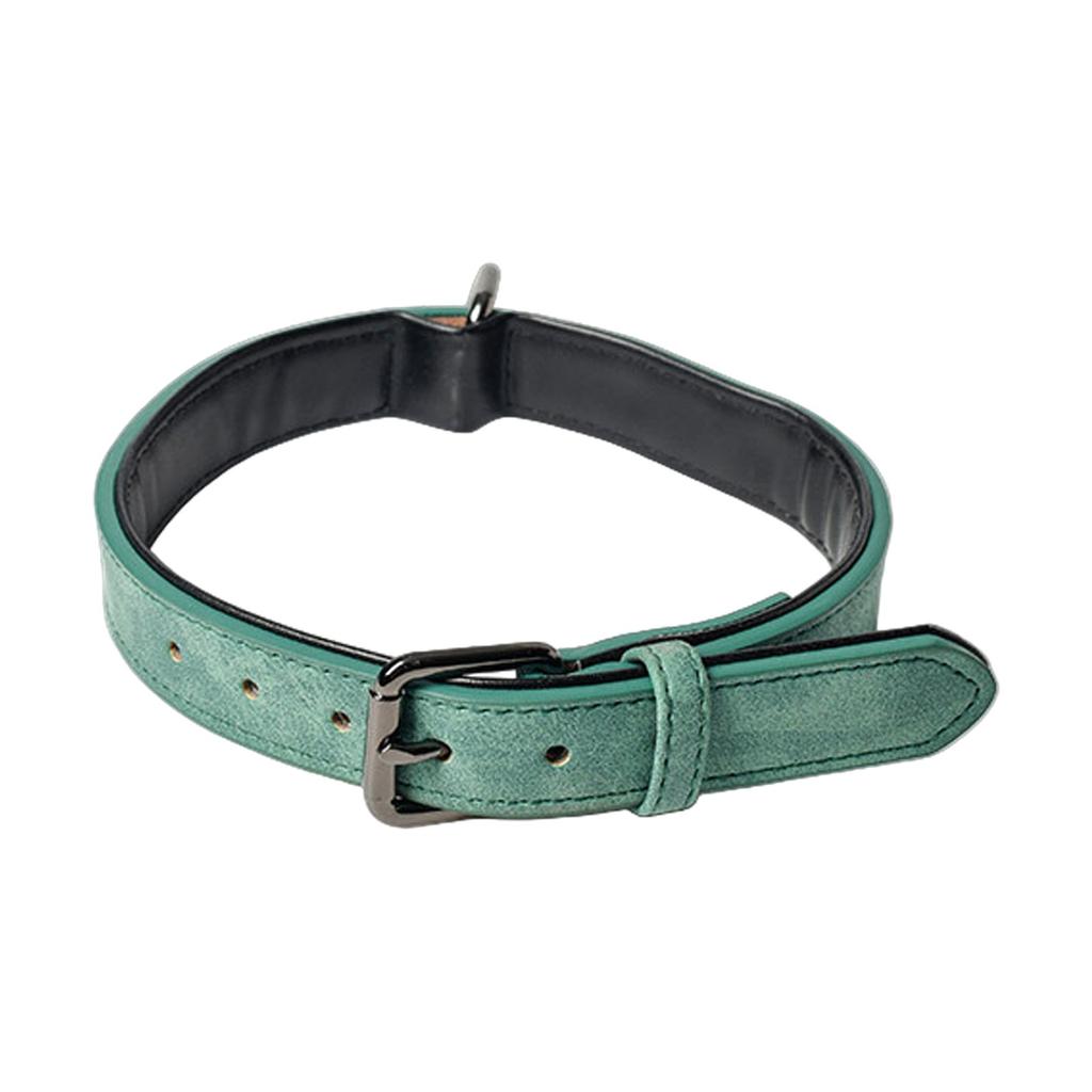 Мягкий кожаный ошейник для собак Didog, дышащий, прочный кожаный ошейник для собак с регулируемой металлической пряжкой, устойчивой к ржавчине, для маленьких, средних и больших собак