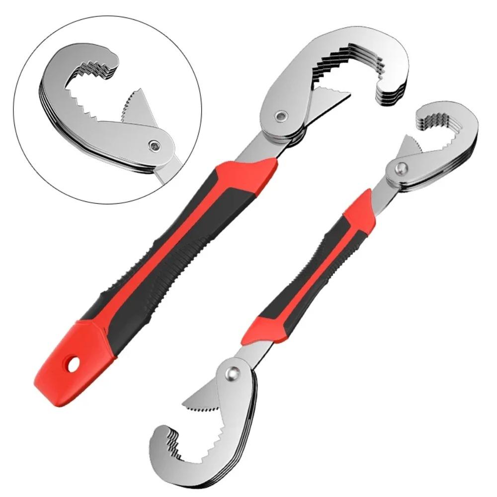 High Carbon Steel Adjustable Universal Wrench - Double Open End Multifunctional Spanner for Manual Hardware & Repair