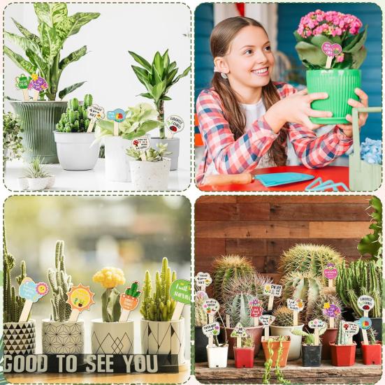 20 шт. Деревянные бирки для растений Деревенские этикетки для растений 20 стилей Садовые маркеры Бирки для горшечных растений Клумба для посадки цветов