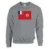 Sweat-shirt - PIXELFORMA - Drapeau de Wallis-et-Futuna - Gris - Manches longues - Col classique