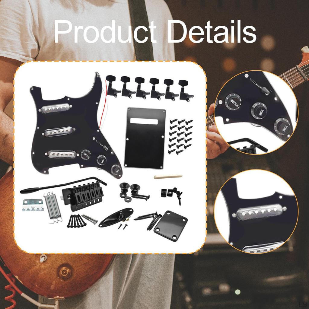 Сделай сам Электрогитара 11 отверстий Пикгард Портативный Многофункциональный Sss Пикгард Колки для