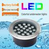 Водонепроницаемая светодиодная подводная подсветка из нержавеющей стали 24 В: Встраиваемый наружный многоцветный светильник для бассейна и фонтана