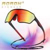 Polarized Cycling Sunglasses Outdoor Riding - Large Frame Photochromic Lens UV400 Protection Unisex Sport Glasses