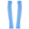 Men Outdoor Sports Long Gloves Scar Cover Ice Silk Sunscreen Uv Protection Arm Warmer Half Finger Sleeves