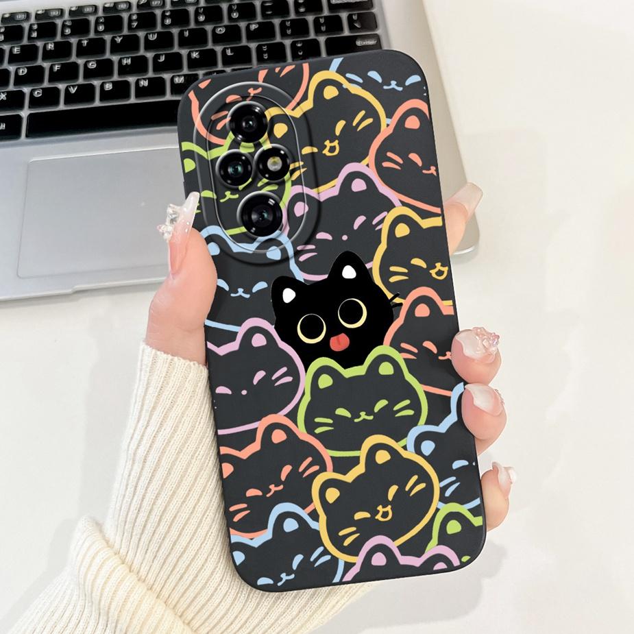 For Honor 200 Pro Case ELP-AN00 Cute Panda Cartoon Cover Shockproof Soft TPU Phone Case For Honor 200 Pro Honor200 Fundas Bumper
