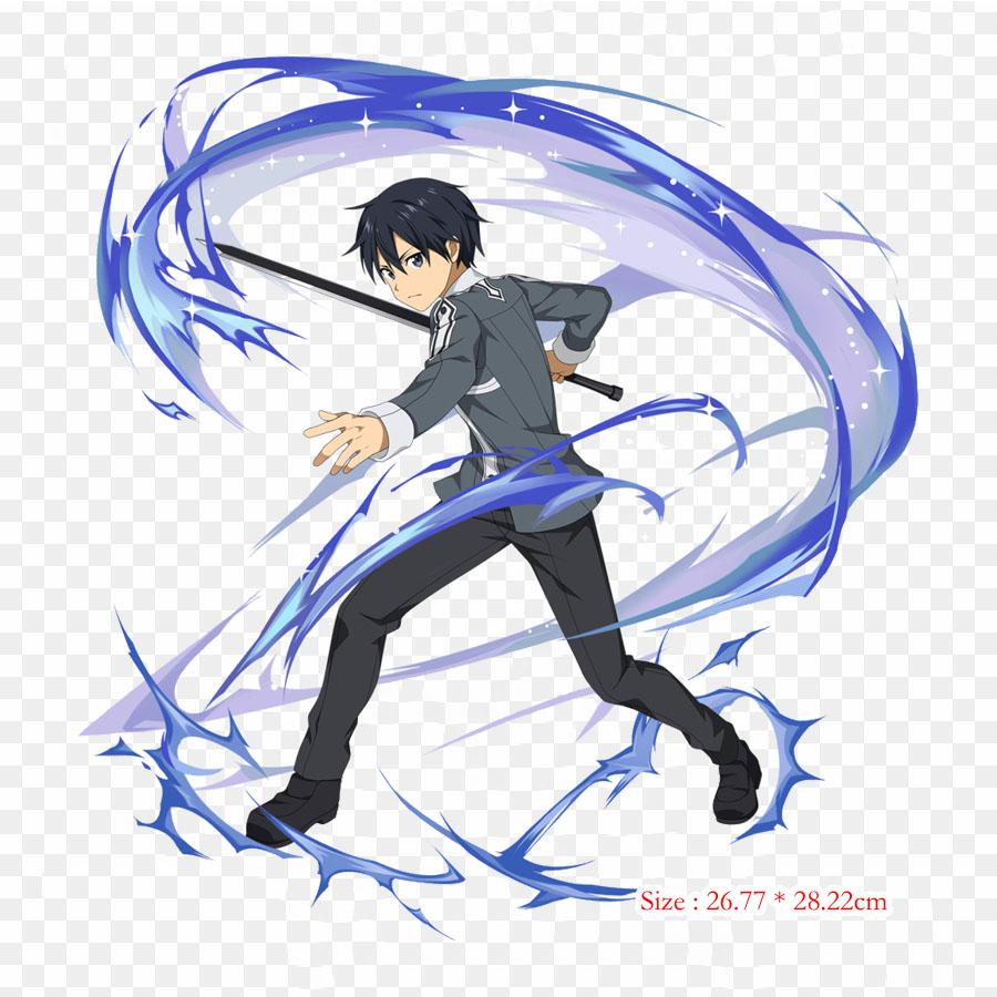 Sao mdborn eugeo kirito asuna железные нашивки для одежды, наклейки с аппликациями на одежду, термочувствительная нашивка на заказ
