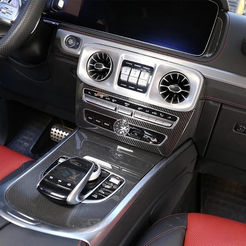 Стиль из углеродного волокна, ABS, Стайлинг автомобиля, центр режима управления, наклейка на рамку для Mercedes Benz G Wagon G Class W463, автомобиль