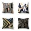 Nordic Style Ins Marble Polyester Pillowcase Car Decoration Home Printed Waist Cushion Pillowcase