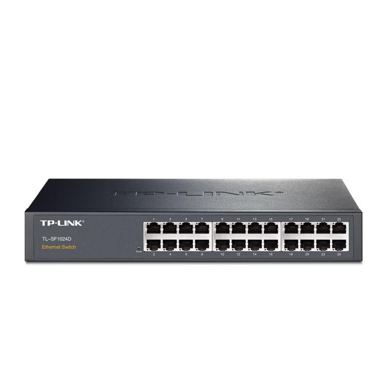 TP-Link TL-SF1024D 24-Port Fast Ethernet Unmanaged Switch CN plug (adapter included)