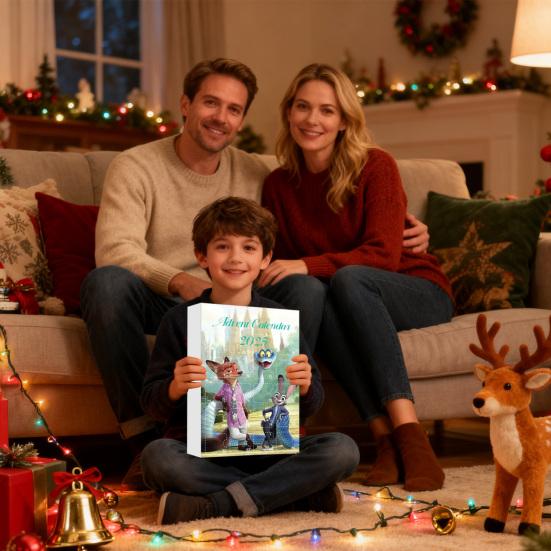 Адвент-календарь 24-дневный праздничный обратный отсчет с 24 акриловыми мультяшными фигурками животных, подарки на тему аниме для детей, взрослых, фанатов