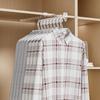 Pull Out Slide Rail Clothes Pants Hanger Plastic Built-In Trouser Rack for Home