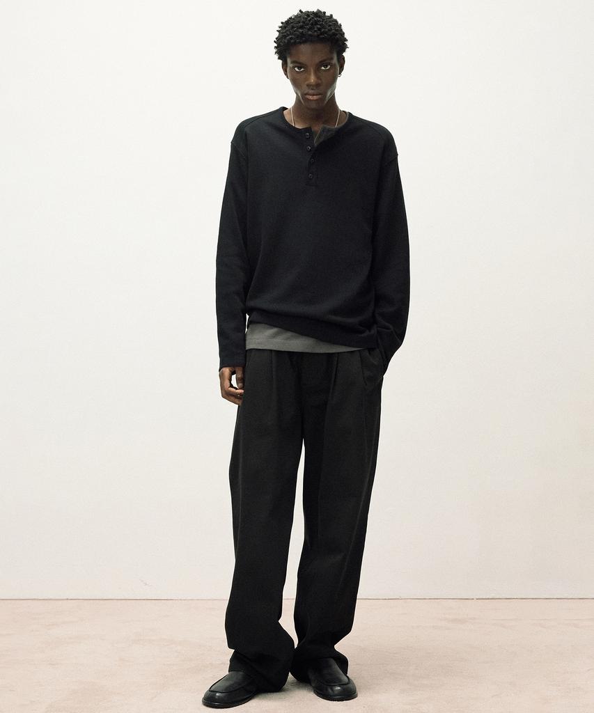 IL CORSO Nouki Double-Pleat Chino Pants Black Iepa5F007Bk