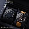 2 Pcs/set Men's Watch Wristwatch Set Casual Sport Men's Watch Set Quartz Pointer Date Watch Set for Holiday Gift Watches Set