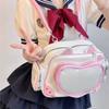 Милый Котик заклепки Рюкзак Женский Розовый Харадзюку Аниме Значки Ita Bag Женский Y2k Эстетика Большая Вместимость Mochilas Mujer Шикарный Новый