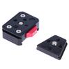 Quick Release Mount Plate Board Anti-Shake Clamp V Port For Tripod Dslr Cage