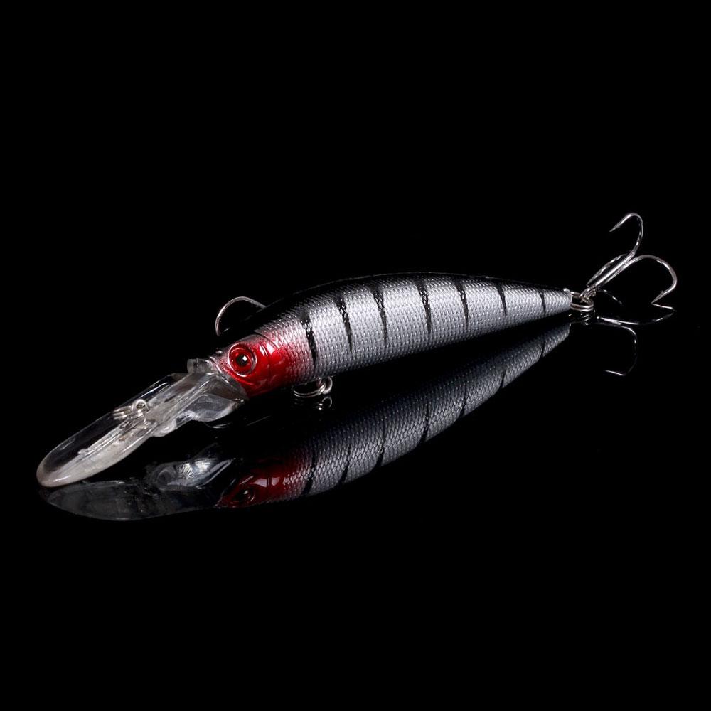 HENGJIA 1 шт., приманка для рыбалки на гольяна, реалистичная приманка для щуки, воблер, жесткая приманка с 3D-глазами, рыболовные снасти