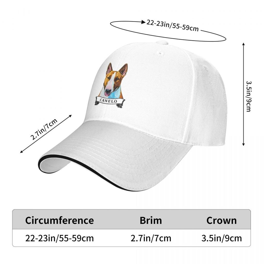 Canelo Bull Terrier Baseball Cap Beach Outing Black Cap Unisex'S Women'S