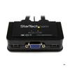 2-портовый KVM-переключатель USB VGA - STARTECH - KVM-переключатель - Питание от USB - Черный