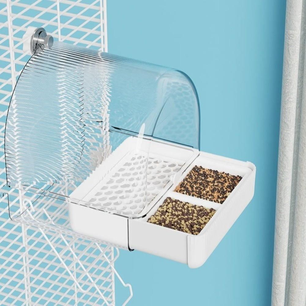 Splash Proof Parrot Bathtub Transparent Bird Birdbath Feeder Bird Bath Cage Pet Supplies