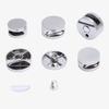 Zinc Alloy Glass Clips Silver Mirror Fasteners New Mirror Clip  Kitchen Cabinet