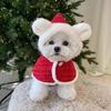 Warm Pet Christmas Hooded Bibs Soft Dog Christmas Cloaks INS Style Pet Christmas Cape  Christmas