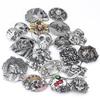 Ремни с пряжкой из сплава в стиле панк, голова призрака для мужчин, мужские ремни из натуральной кожи, ремни из телячьей кожи с черепами