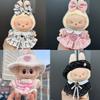 Cute Clothes for 17cm Labubu Doll Fashion V1V2 Idol Clothing DIY Kids Gift Dress for Labubu Cloak Clothes Hair Dolls Accessories