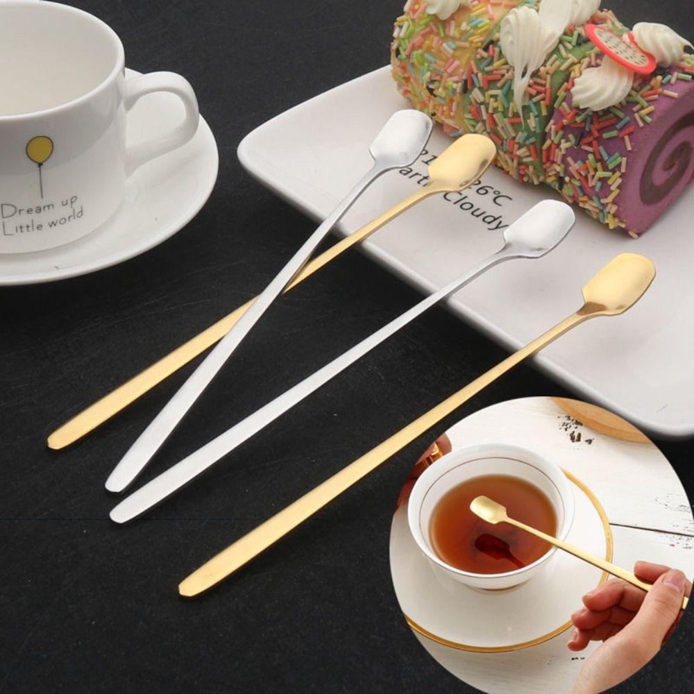Thickened Coffee Mixing Spoon 304 Stainless Steel Gold Cutlery High Quality Small Spoon
