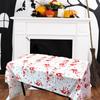 Halloween Foil Table Cloth, 137x183cm Holiday Tablecloth, Waterproof for Horror Night, Indoor,