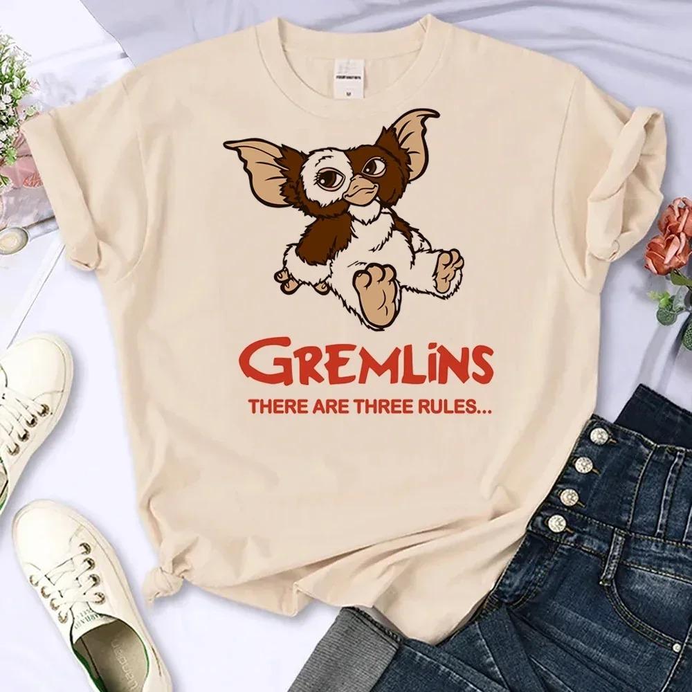 Camiseta Gremlins para mujerropa de calle de Anime camiseta cómica ropa de diseñador para mujerropa estética