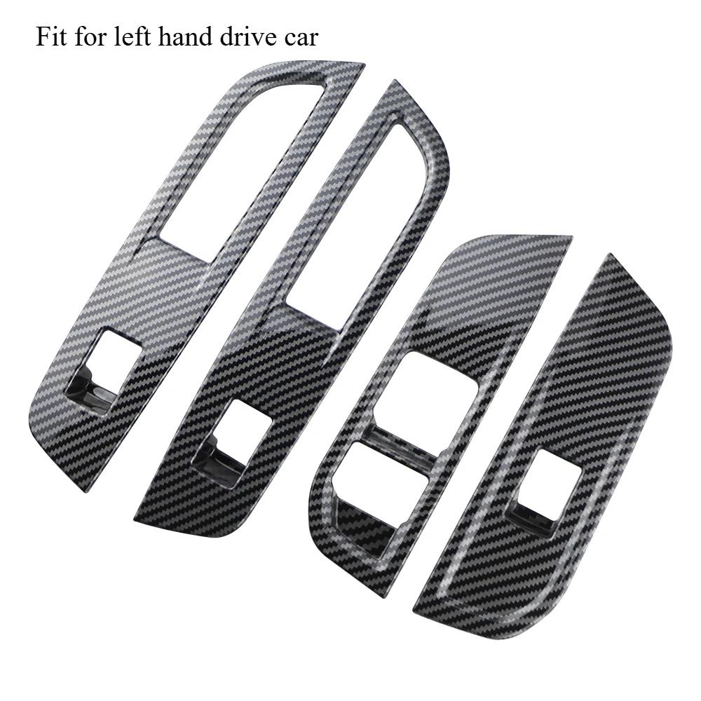 Для MG 4 MG4 EV Mulan 2022 2023 2024 Аксессуары Накладка на панель переключателя стеклоподъемника автомобиля Декоративная накладка АБС-пластик под карбон