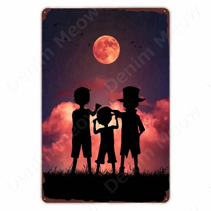 Аниме The King Of Fighters Винтажная Металлическая Табличка, Постер Настенного Искусства, Файтинги, Ретро Табличка для Бара, Клуба, Мужской Пещеры, Домашний Декор Стен