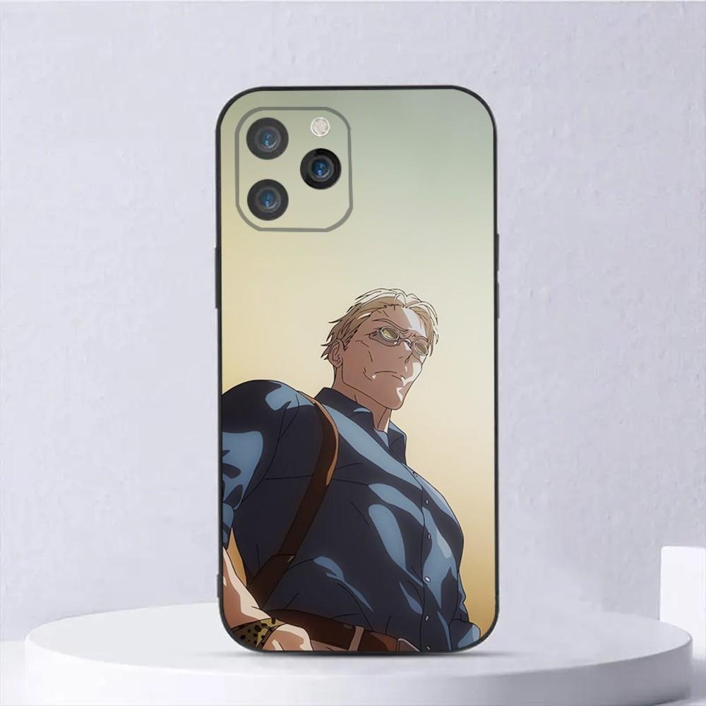Чехол для телефона Кэнто Нанами для iPhone15,14,13,12,11,Pro,Max,Plus,Mini,X,XS,XR,8,7,6,S,Plus,SE Мягкий черный чехол