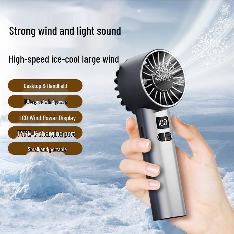 JK107 Mini Portable Rechargeable Handheld Fan - Cool Breeze for Students