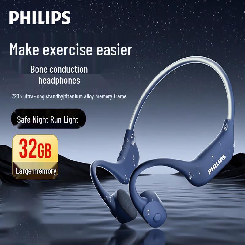 Philips TAA6609C Костно-проводные Bluetooth-наушники для спорта