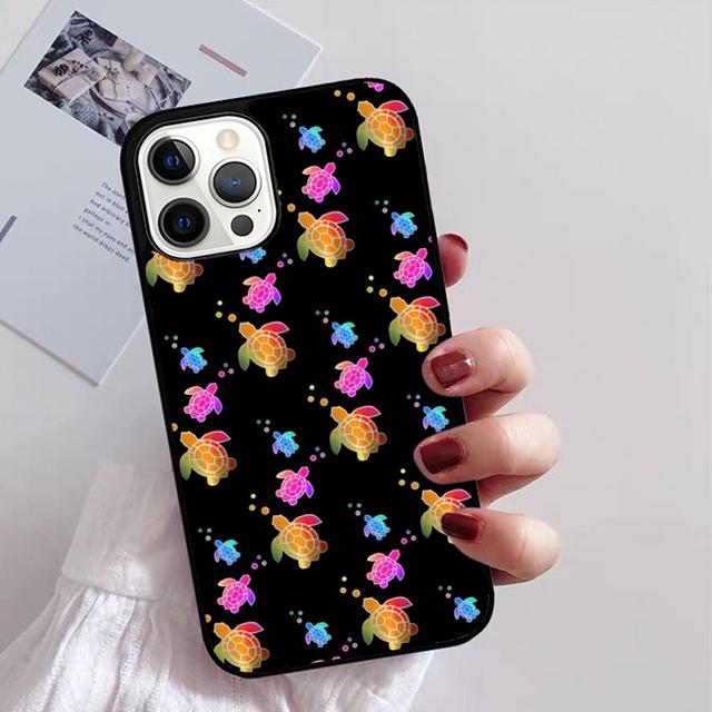 Милый Чехол для Телефона с Рисунком Черепах Для iPhone 17 Air 14 13 12 16Pro Max 15 Plus Max Чехол-Оболочка coque