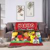Плюшевые пледы Haribo Bear Candy Студенческие Фланелевый плед для домашнего декора Мягкий дизайн Качественное покрывало Подарок на день рождения