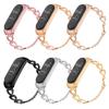 Metal Steel Strap for Xiaomi Band 7 6 5 4 3 Compatible Mi Band Luxury Fitness Adjustable Bracelet Stainless Steel Version Smart Wristbands Woman Gift