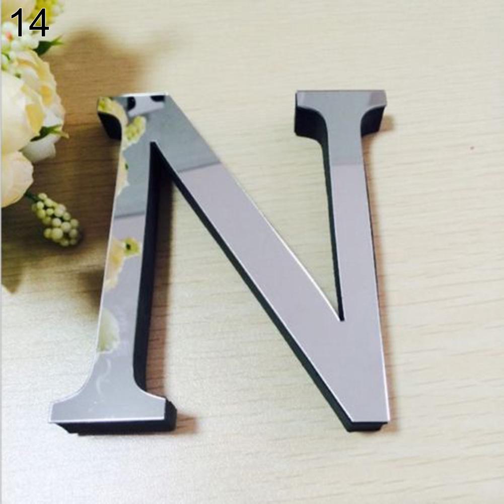 26 English Letters DIY 3D Decal Art Mural Wall Stickers Home Decor