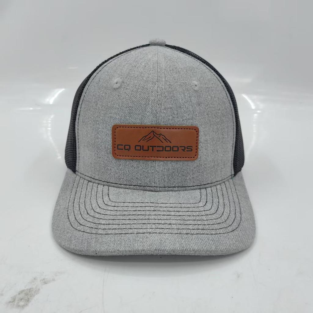 Custom Logo Animal Hunting Leather Patch Mesh Snapback Richardson 112 Trucker Hats Caps Duck Camo Trucker Hats
