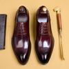Black Leather Shoes Men'S Leather Pointed Business Dress Men'S British Wedding Groom Men'S Shoes